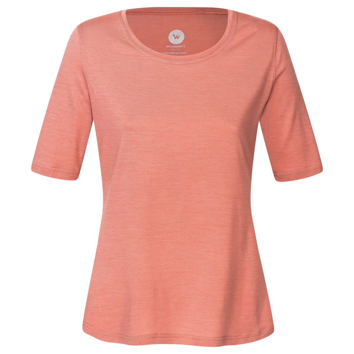 【NONCODE】Fabina Wool Two Tone Frill T-Shirt Men's Morada Everyday Short Sleeve T-Shirt | Grey Heather